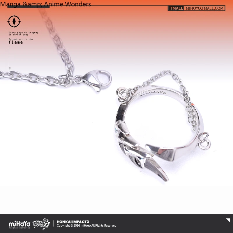 Cosplay Honkai Impact 3rd Official Merch Original Authentic From miHoYo Kiana Kaslana Herrscher of Flamescion Necklace Ring Set
Cosplay Honkai Impact 3rd Official Merch Original Authentic From miHoYo Kiana Kaslana Herrscher of Flamescion Necklace Ring Set