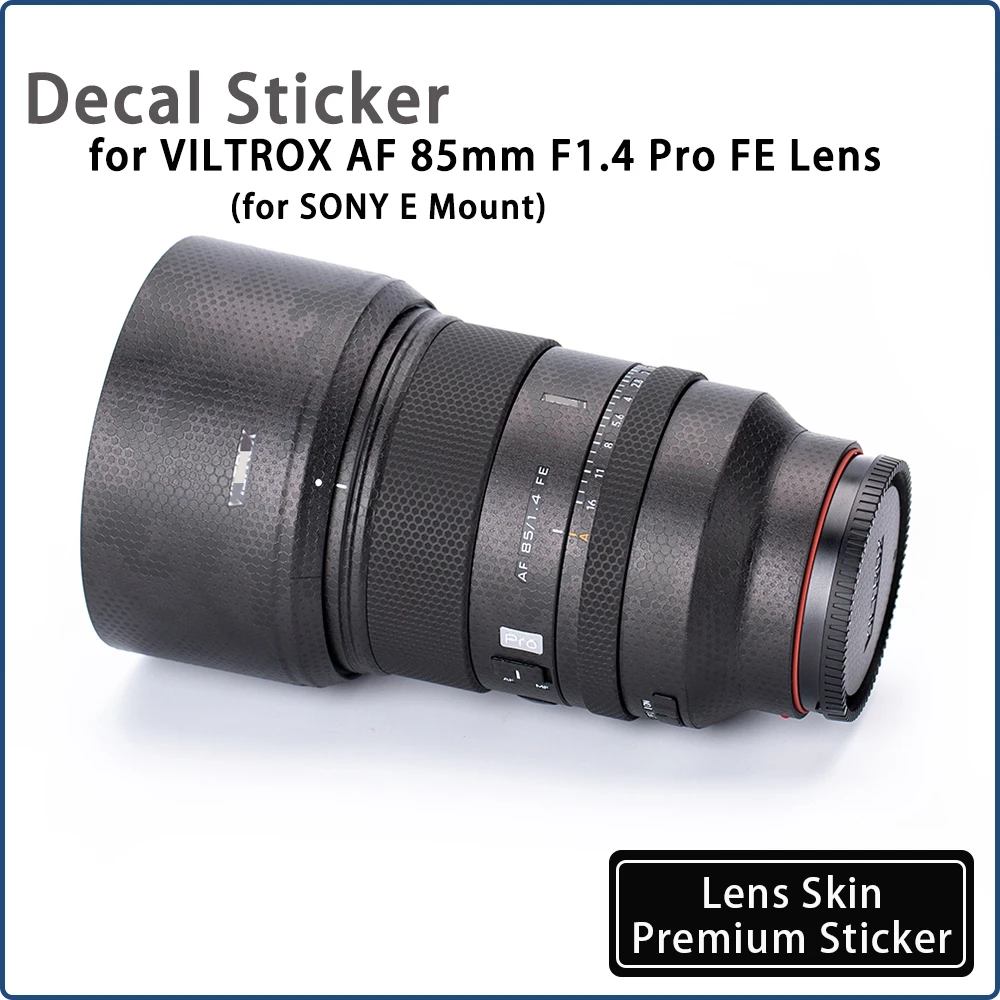 85F1.4 Decal Sticker for VILTROX AF 85mm F1.4 Pro E Mount Lens Skin Wrap Cover 85mm F1.4 Lens Sticker 85 1.4 Protective Film
85F1.4 Decal Sticker for VILTROX AF 85mm F1.4 Pro E Mount Lens Skin Wrap Cover 85mm F1.4 Lens Sticker 85 1.4 Protective Film