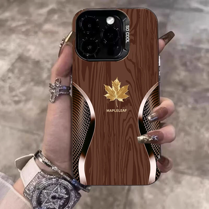 Gold Maple Leaf Wood Grain Curve Pattern Phone Case For iPhone 17 16 15 14 13 12 11 Pro Max 17 Air 16E 7 8 Plus X XS XR Cover
Gold Maple Leaf Wood Grain Curve Pattern Phone Case For iPhone 17 16 15 14 13 12 11 Pro Max 17 Air 16E 7 8 Plus X XS XR Cover