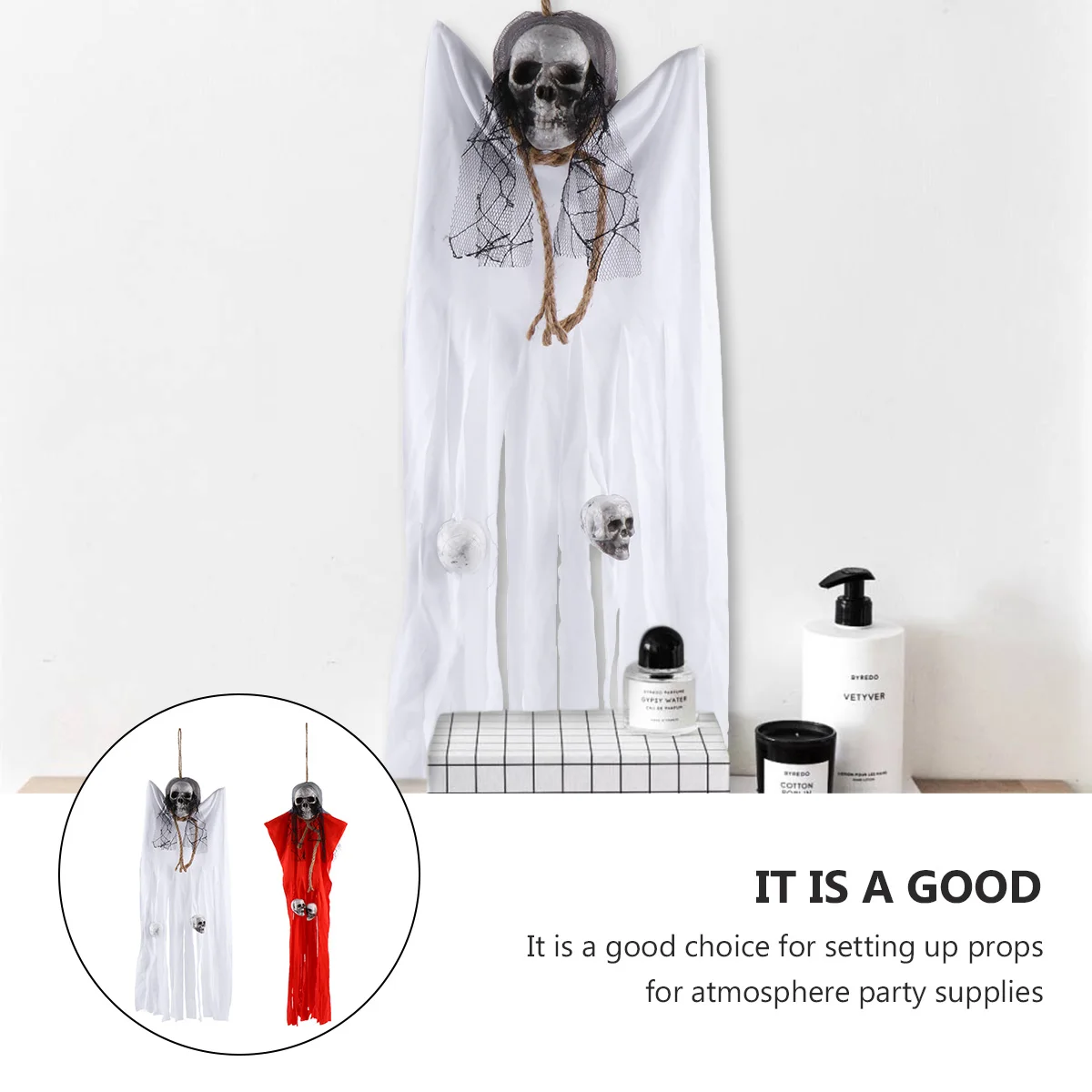 2pcs Halloween Door Curtains Ghost Skull Wall Hanging Home Bar Haunted House Store Accessories Ghost Pendant
2pcs Halloween Door Curtains Ghost Skull Wall Hanging Home Bar Haunted House Store Accessories Ghost Pendant