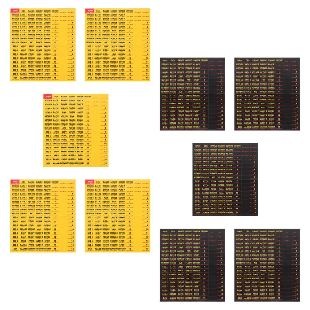 10 Sheets Circuit Breaker Tags Labels Stickers for Electric Panel Electrical Printable
10 Sheets Circuit Breaker Tags Labels Stickers for Electric Panel Electrical Printable