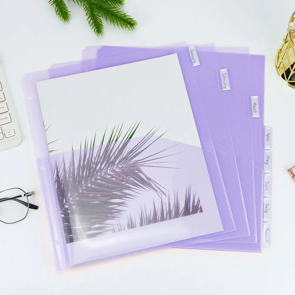 2 Sets Divided Storage Bag Dividers for Binder 3 Ring Loose Leaf A4 Hole Tab Inserts Pp Section Binders
2 Sets Divided Storage Bag Dividers for Binder 3 Ring Loose Leaf A4 Hole Tab Inserts Pp Section Binders