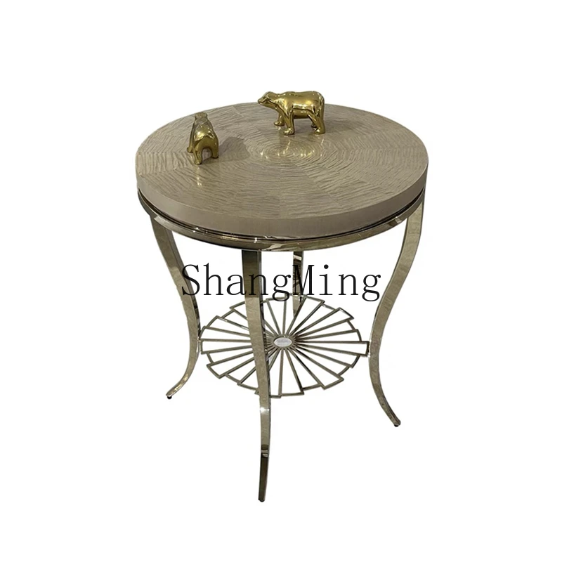 ZYH solid wood edge few living room sofa light luxury corner few stainless steel round side table
ZYH solid wood edge few living room sofa light luxury corner few stainless steel round side table