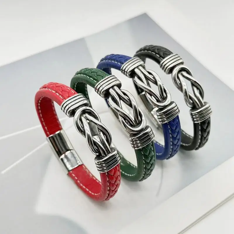 10 Pieces Stainless Steel Suction Buckle Personalized Design Bracelet Fashion Jewelry Souvenir Jewelry for Women
10 Pieces Stainless Steel Suction Buckle Personalized Design Bracelet Fashion Jewelry Souvenir Jewelry for Women