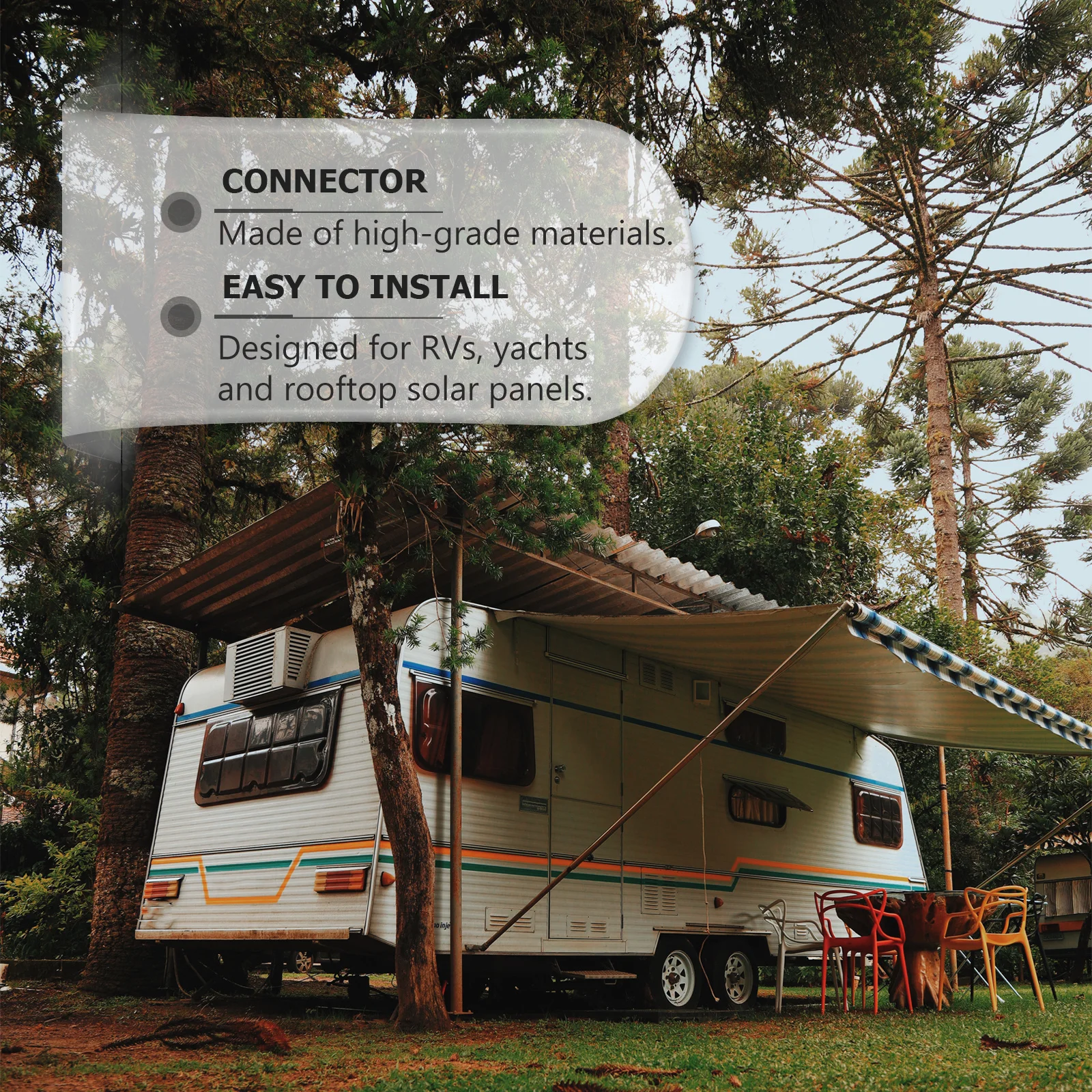 1Pcs Solar Mounting Bracket Dual-Hole Junction Box Connector for Rv Yacht ABS Waterproof Solar Panel Accessory
1Pcs Solar Mounting Bracket Dual-Hole Junction Box Connector for Rv Yacht ABS Waterproof Solar Panel Accessory