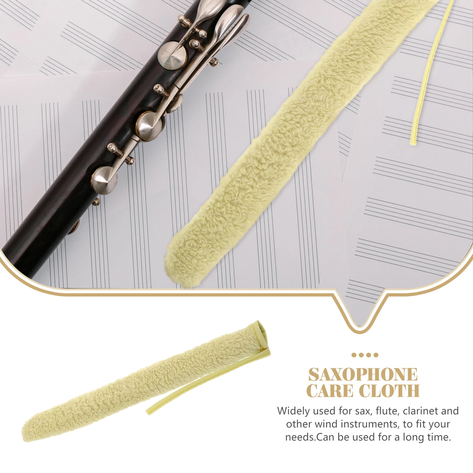Wind Instrument Universal Tube Cotton Flute Clarinet Swab Fabric Flute Cleaning Saxophone Swab Cloth Precision Tool
Wind Instrument Universal Tube Cotton Flute Clarinet Swab Fabric Flute Cleaning Saxophone Swab Cloth Precision Tool