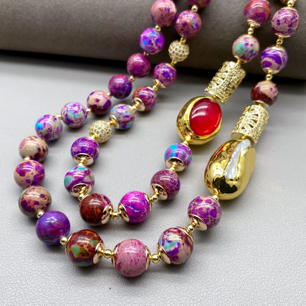 2 Strands Red Crystal White Biwa Pearl Bead Purple Sea Sediment Jasper Choker Necklace Multilayers Necklaces Jewelry Dropship
2 Strands Red Crystal White Biwa Pearl Bead Purple Sea Sediment Jasper Choker Necklace Multilayers Necklaces Jewelry Dropship