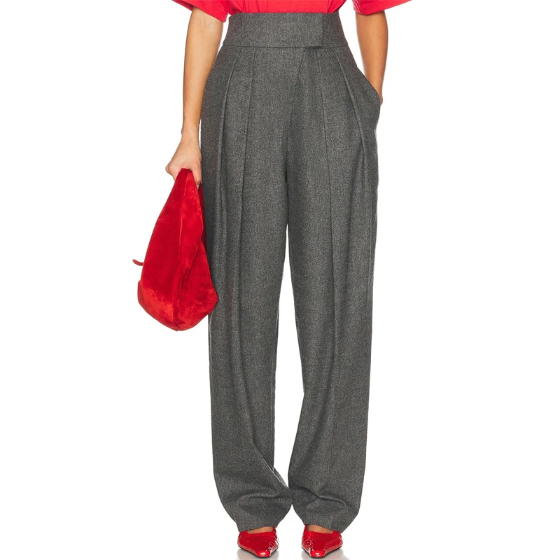 High-qualityAutumn new women's high-waistedWool blend straight-leg trousers 2025 fashionable commutingLong and simple suit pants
High-qualityAutumn new women's high-waistedWool blend straight-leg trousers 2025 fashionable commutingLong and simple suit pants