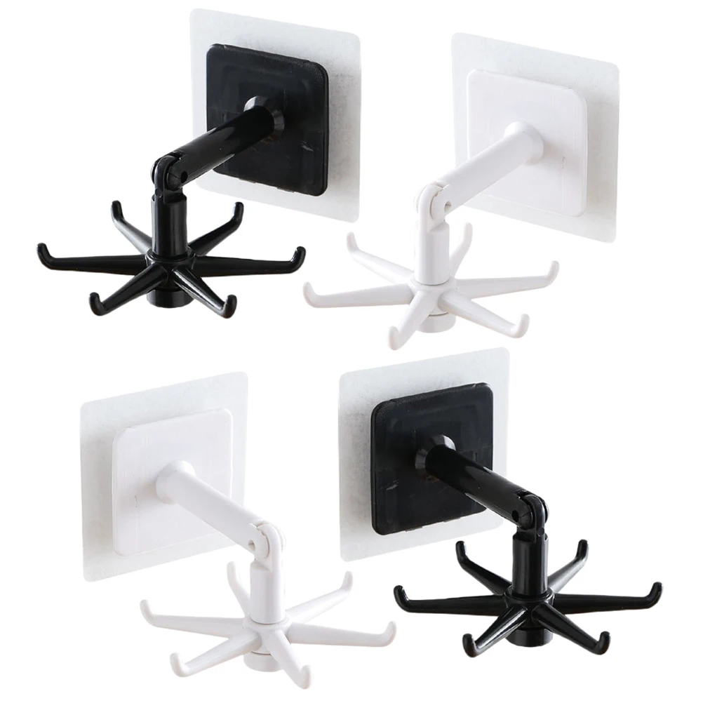 4pcs No Punching Wall Mounted Black Color Bathroom Kitchen Rotary Hooks Sticky Hangers Household Hooks Plastic Material Long
4pcs No Punching Wall Mounted Black Color Bathroom Kitchen Rotary Hooks Sticky Hangers Household Hooks Plastic Material Long