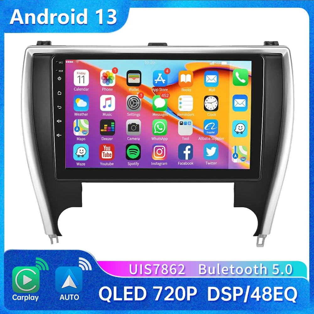 4G+64GB Car Radio Player Head Unit Plug And Play For Toyota Camry 2015-2017 US EDITION GPS Navigation Android Auto DSP
4G+64GB Car Radio Player Head Unit Plug And Play For Toyota Camry 2015-2017 US EDITION GPS Navigation Android Auto DSP