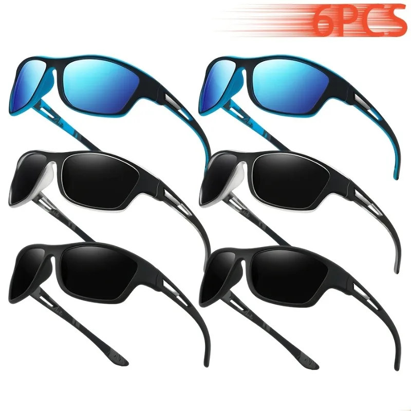 6-Piece Set Fashionable Retro Unisex Sports Sunglasses Luxury Brand Designer Classic Model Driving & Sports Goggles
6-Piece Set Fashionable Retro Unisex Sports Sunglasses Luxury Brand Designer Classic Model Driving & Sports Goggles