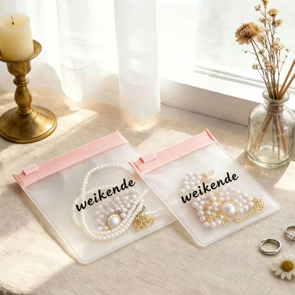 Personalized Custom Logo Frosted Bag Pink Zipper Fashion Plastic Bag Earrings Necklace Jewelry Transparent Packaging Container
Personalized Custom Logo Frosted Bag Pink Zipper Fashion Plastic Bag Earrings Necklace Jewelry Transparent Packaging Container