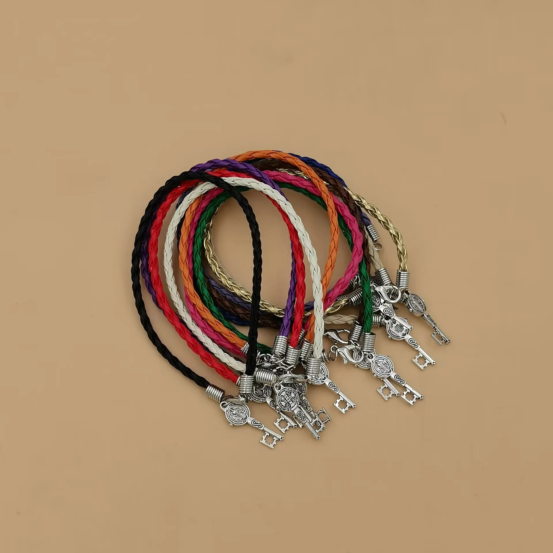 30Pcs Saint Benedict Medal Cross Key Alloy Pendant Bracelet Men Women Amulet Accessories B-970
30Pcs Saint Benedict Medal Cross Key Alloy Pendant Bracelet Men Women Amulet Accessories B-970