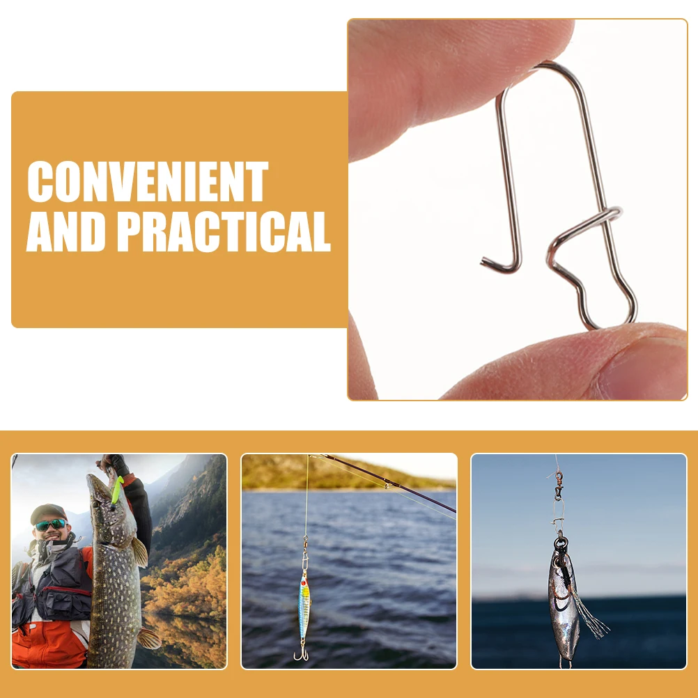 100pcs Pin Connector Small Strong Buckle Clips Wear Resistant White Size 5 Stainless Steel Enhanced Fishing Accessories Gifts
100pcs Pin Connector Small Strong Buckle Clips Wear Resistant White Size 5 Stainless Steel Enhanced Fishing Accessories Gifts