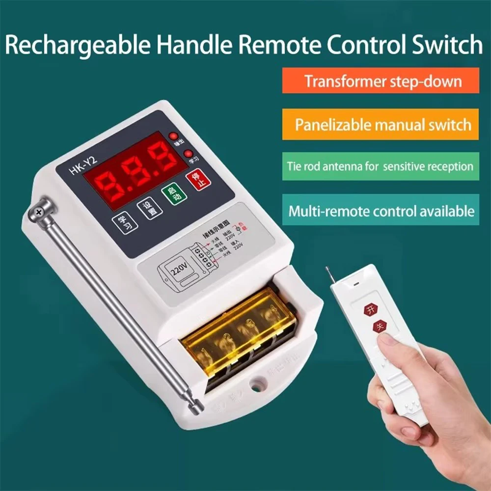 315MHz wireless remote control switch, 220V 380V high power receiving controller, manual remote control dual control, wireless r
315MHz wireless remote control switch, 220V 380V high power receiving controller, manual remote control dual control, wireless r