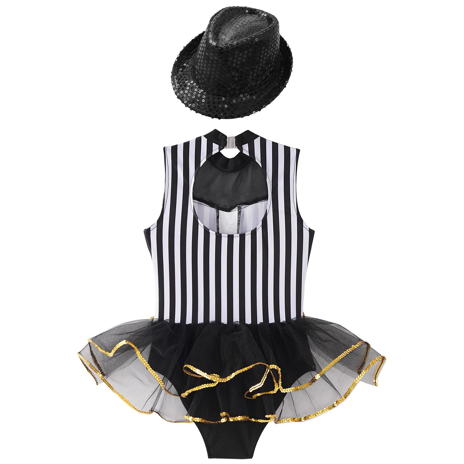 Kids Girls Bodysuits Jumpsuits Tulle Skirted Striped Ballet Dance Leotard Modern Jazz Dance Performance Circus Costume
Kids Girls Bodysuits Jumpsuits Tulle Skirted Striped Ballet Dance Leotard Modern Jazz Dance Performance Circus Costume