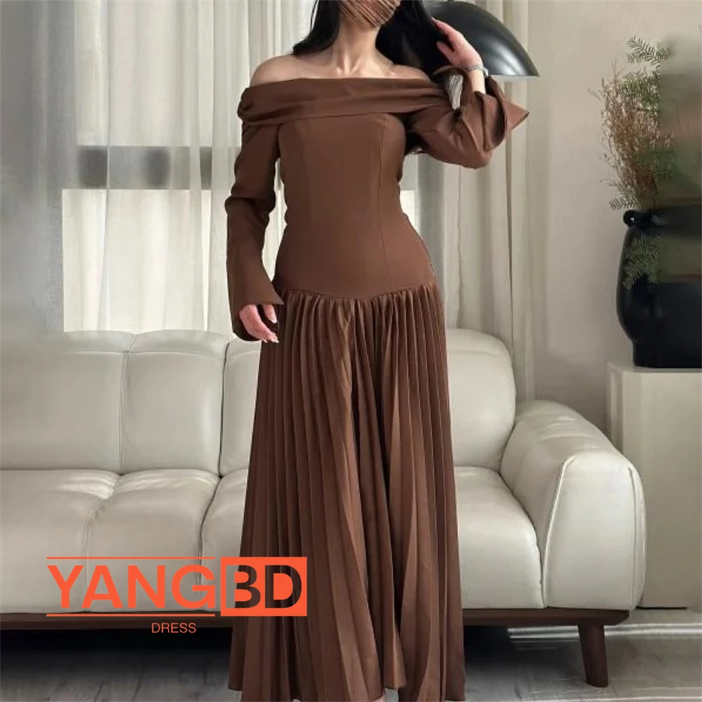 YangBD Women's Evening Dresses A-Line Full Sleeves Summer New In Dresses Elegant Wedding Party Gowns Arab 2025
YangBD Women's Evening Dresses A-Line Full Sleeves Summer New In Dresses Elegant Wedding Party Gowns Arab 2025