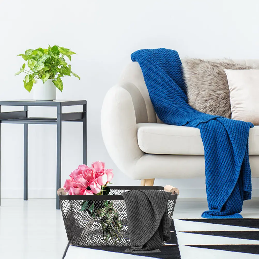 2Pcs Metal Mesh Basket Nordic Wood Handle Multifunction Kitchen Bathroom Wire Storage Bin Rustic Organizer Wire Storage Bucket
2Pcs Metal Mesh Basket Nordic Wood Handle Multifunction Kitchen Bathroom Wire Storage Bin Rustic Organizer Wire Storage Bucket