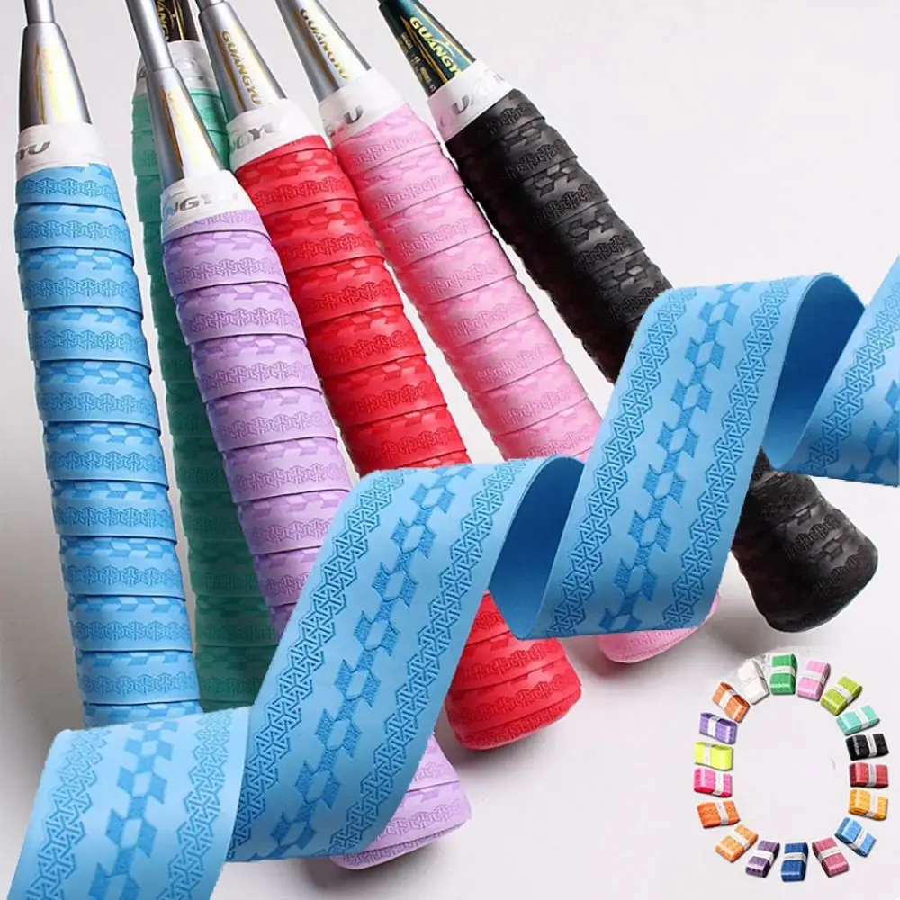 Embossing Badminton Racket Handle Grip PU Multicolor Badminton Overgrip Anti-slip Sweat-absorbing Tennis Handle Tape
Embossing Badminton Racket Handle Grip PU Multicolor Badminton Overgrip Anti-slip Sweat-absorbing Tennis Handle Tape