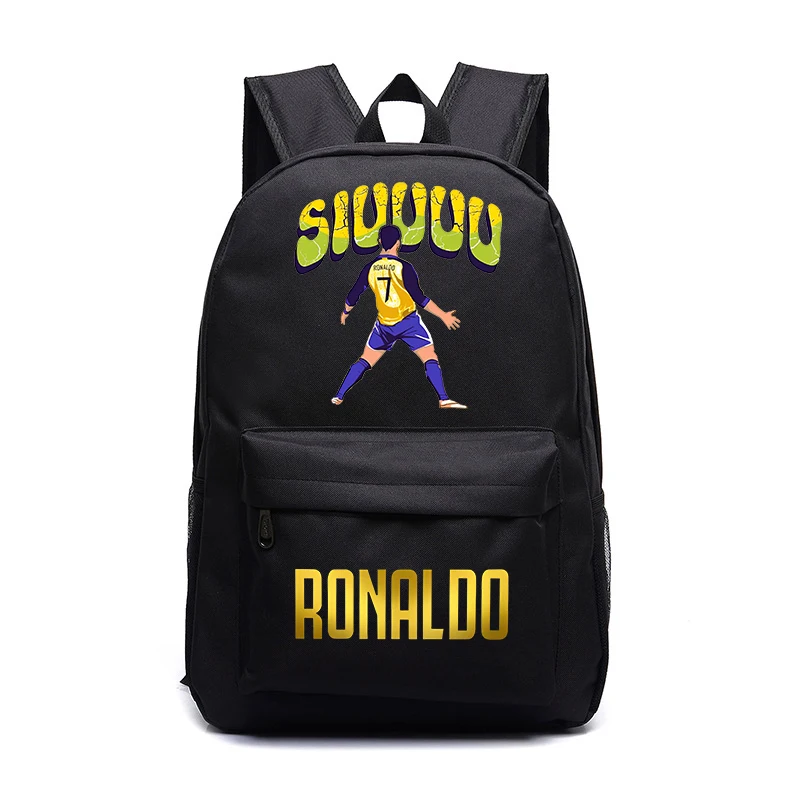 Ronaldo printed student black schoolbag youth backpack casual outdoor travel bag suitable for boys and girls
Ronaldo printed student black schoolbag youth backpack casual outdoor travel bag suitable for boys and girls