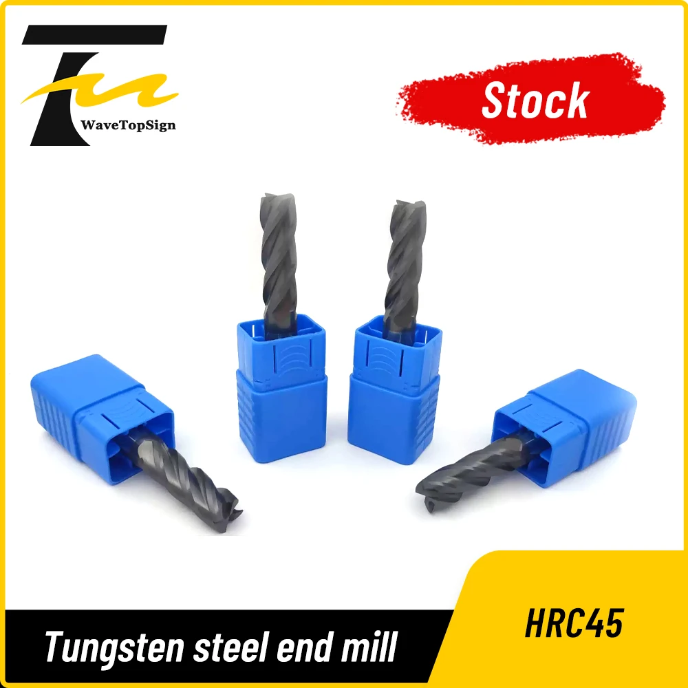 HRC45 Solid Carbide Square End Mill 4 Flute Tungsten Steel CNC Milling Cutter for Steel & Stainless Steel
HRC45 Solid Carbide Square End Mill 4 Flute Tungsten Steel CNC Milling Cutter for Steel & Stainless Steel
