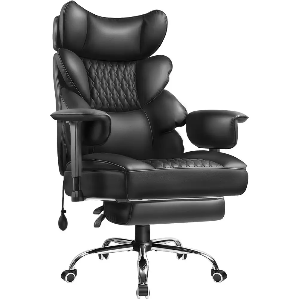 Ergonomic High-Back Desk Chair with Footrest, Lumbar Support, and Armrests for Big and Tall Users, Comfortable Reclining Gaming
Ergonomic High-Back Desk Chair with Footrest, Lumbar Support, and Armrests for Big and Tall Users, Comfortable Reclining Gaming
