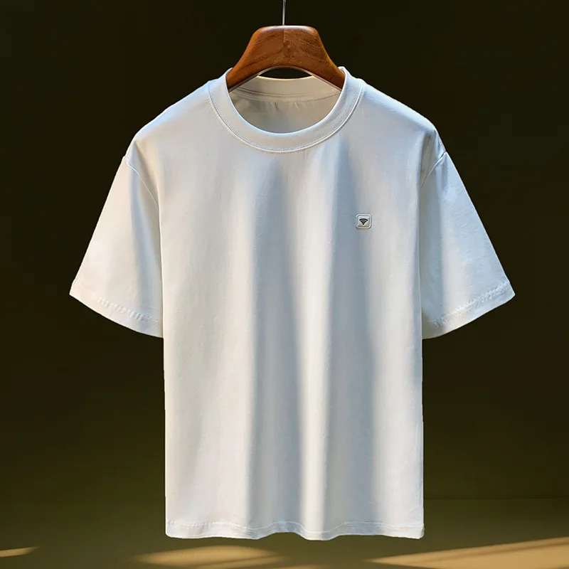 Solid color simple T-shirt men's short sleeved top fashionable and versatile elastic breathable casual summer men's clothing
Solid color simple T-shirt men's short sleeved top fashionable and versatile elastic breathable casual summer men's clothing