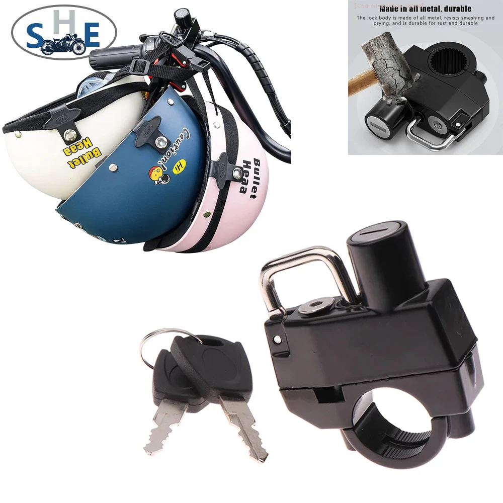 22-28MM Universal Motorcycle Helmet Pipe Clamp Hook Lock With 2 Keys+Installation Tool For Bike Moto Scooters Anti Theft Padlock
22-28MM Universal Motorcycle Helmet Pipe Clamp Hook Lock With 2 Keys+Installation Tool For Bike Moto Scooters Anti Theft Padlock