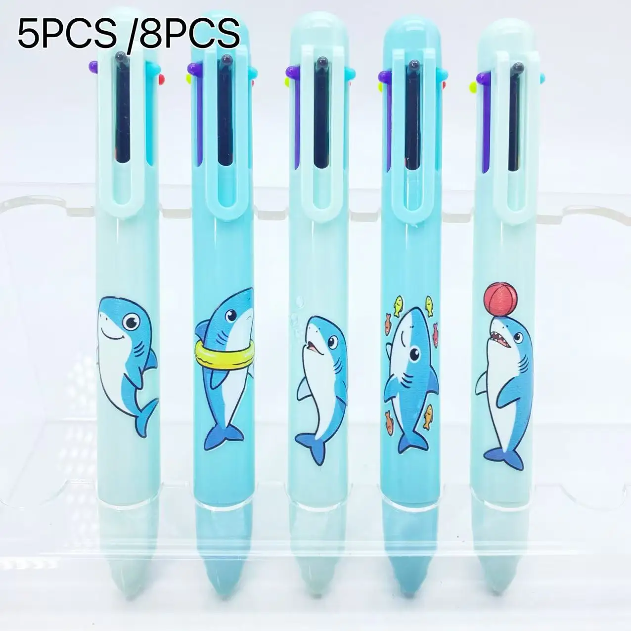 5 шт./8 шт. набор «Акула» голубой, креативные разноцветные ручки, студенческие ручки для письма, шариковая ручка «шесть в одном», маркер
5 шт./8 шт. набор «Акула» голубой, креативные разноцветные ручки, студенческие ручки для письма, шариковая ручка «шесть в одном», маркер