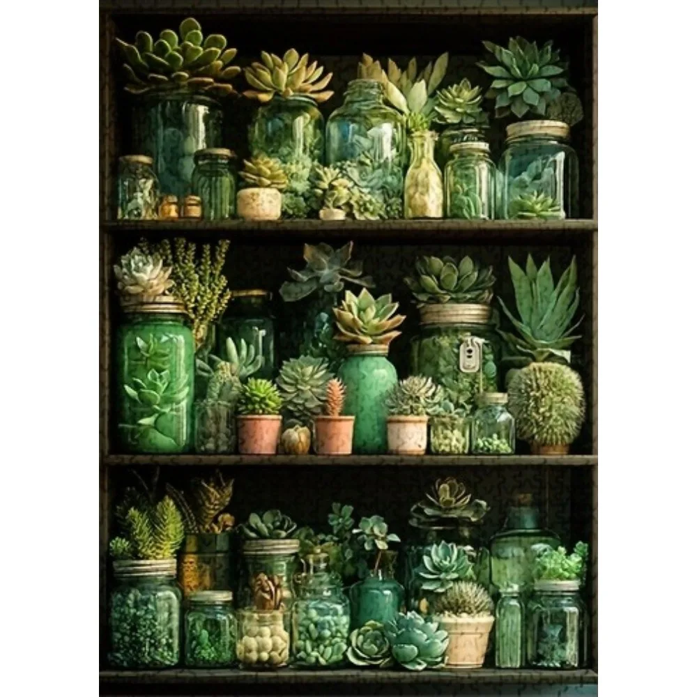 1 Box 500/1000/1200/2000PCS Puzzle for Adult Succulent Plants on The Shelf Jigsaw Both Challenging and Fun Home Decoration Gift
1 Box 500/1000/1200/2000PCS Puzzle for Adult Succulent Plants on The Shelf Jigsaw Both Challenging and Fun Home Decoration Gift