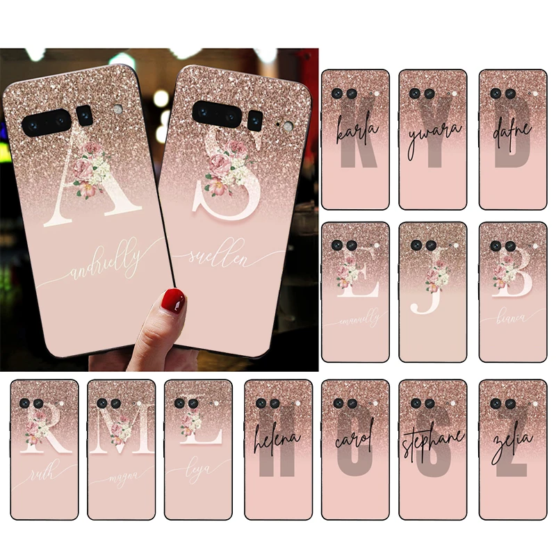 Letter Name Pink Gold Rose Phone Case for Google Pixel 10 9 Pro XL 9A 8 7 6 Pro Pixel 8A 7A 6A Pixel 8 7 6 5 Funda
Letter Name Pink Gold Rose Phone Case for Google Pixel 10 9 Pro XL 9A 8 7 6 Pro Pixel 8A 7A 6A Pixel 8 7 6 5 Funda