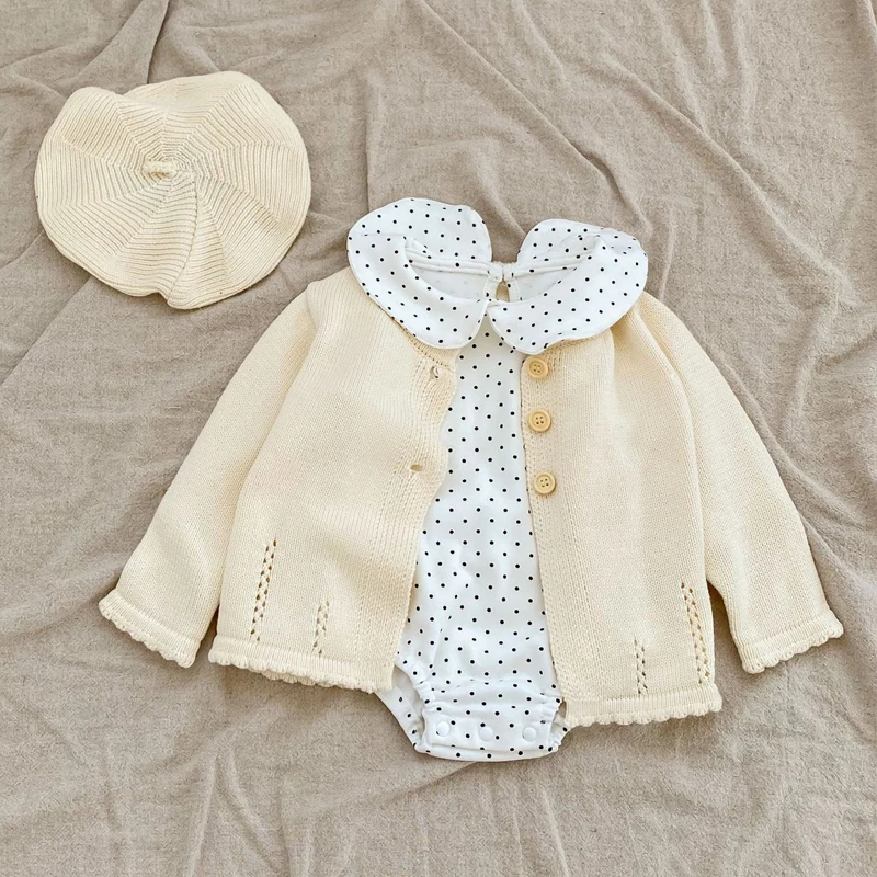 2025 Autumn new baby clothing, 0-3 year old baby girl sweet hundred tower cardigan cotton yarn knitted sweater round neck jacket
2025 Autumn new baby clothing, 0-3 year old baby girl sweet hundred tower cardigan cotton yarn knitted sweater round neck jacket