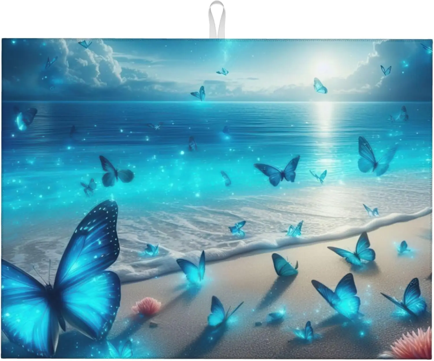 Blue Butterfly Beach Dish Mat Drying Kitchen Mat Microfiber Absorbent Fast Dry kitchen accessories
Blue Butterfly Beach Dish Mat Drying Kitchen Mat Microfiber Absorbent Fast Dry kitchen accessories