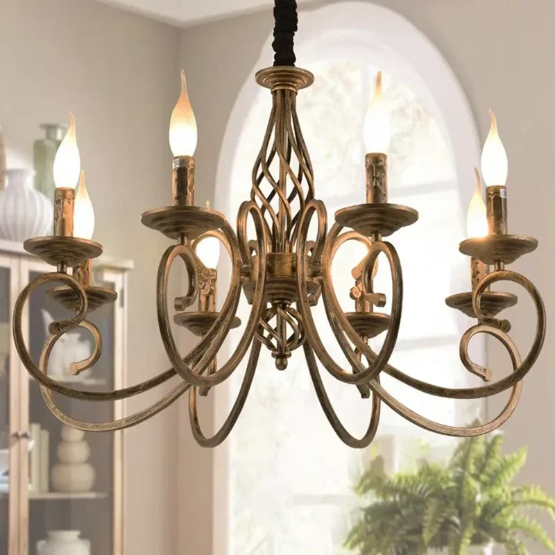 Retro Chandelier Multi 6/8 Heads Living Room Charming Antique Bronze Farmhouse Shallow Gold Hotel Lobby Family Bar E14 Socket
Retro Chandelier Multi 6/8 Heads Living Room Charming Antique Bronze Farmhouse Shallow Gold Hotel Lobby Family Bar E14 Socket
