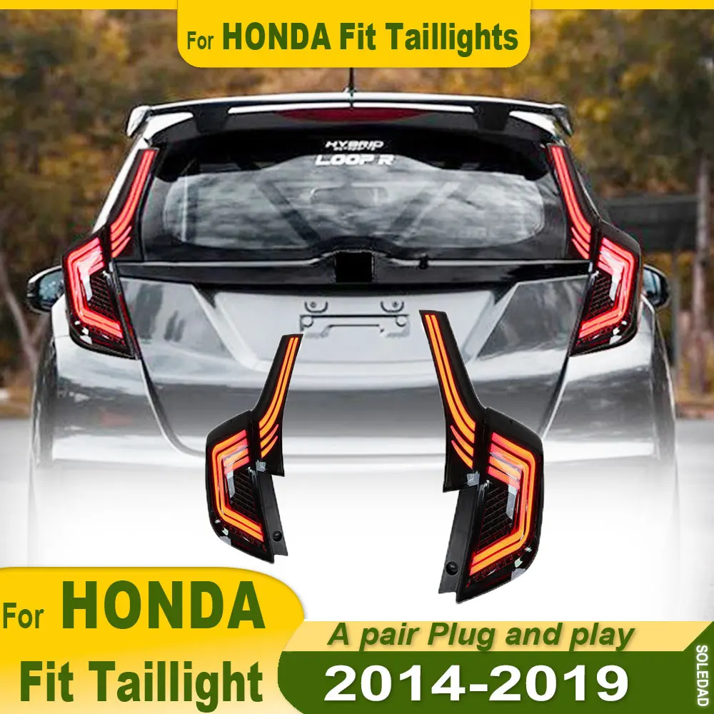 Car Tail Lights For Honda Fit Jazz 2014 2015 2016 2017 2018 2019 2020 Full LED Rear Lamp Start up Dynamic Turn Signals Animation
Car Tail Lights For Honda Fit Jazz 2014 2015 2016 2017 2018 2019 2020 Full LED Rear Lamp Start up Dynamic Turn Signals Animation