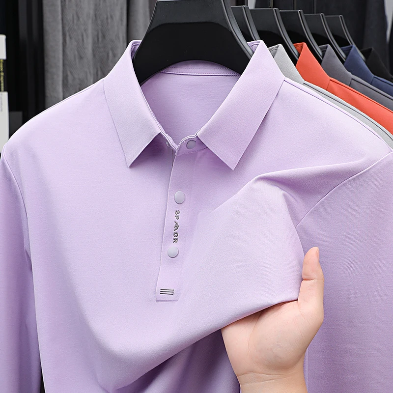 Designer Style Men's Polo Shirt Long Sleeve Lapel Solid Color T-shirt Autumn Minimalist Design Classic Office Business Menswear
Designer Style Men's Polo Shirt Long Sleeve Lapel Solid Color T-shirt Autumn Minimalist Design Classic Office Business Menswear