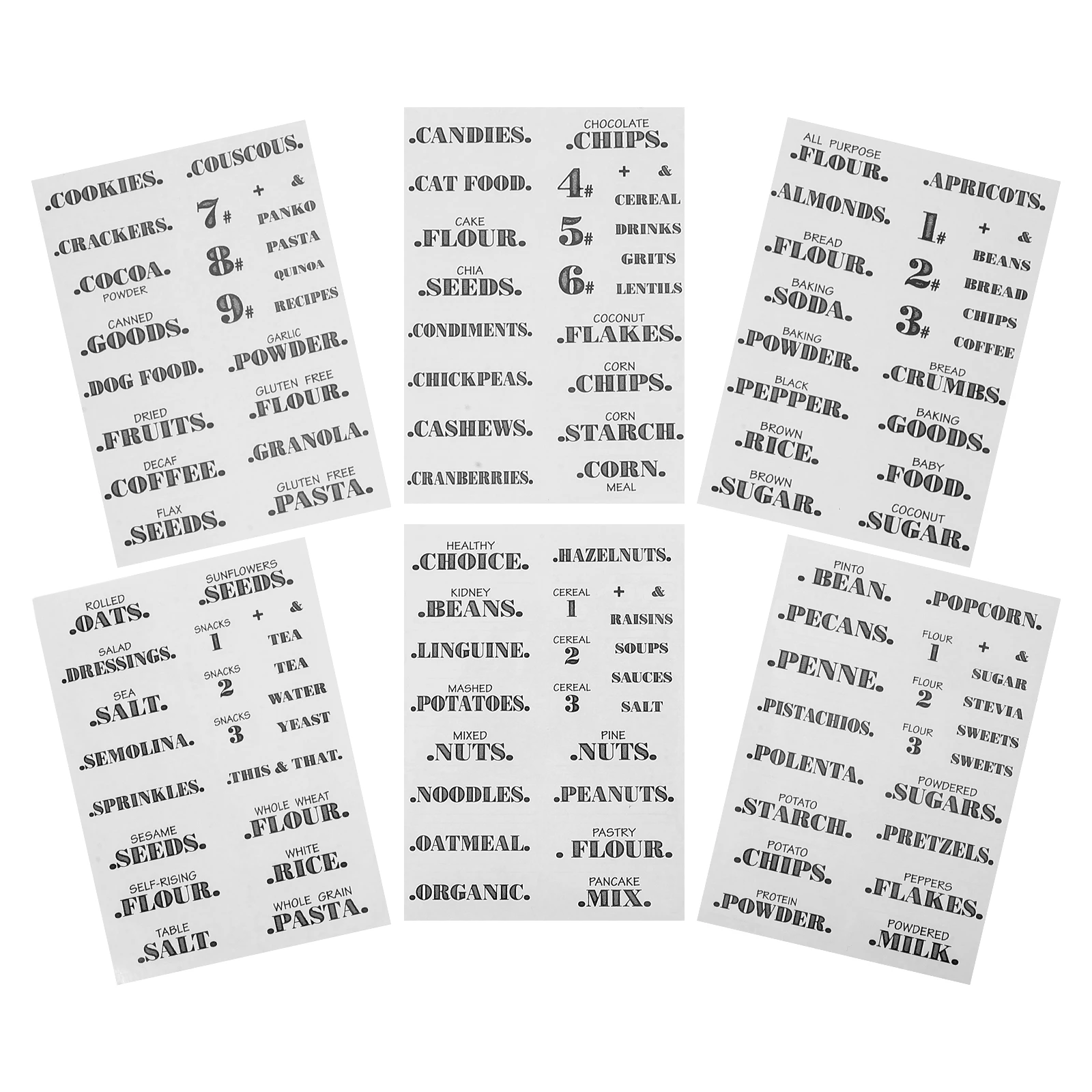 6 Sheets Food Sorting Stickers Bakery for Packaging Vegetable Labels Decorative Pvc Self-adhesive
6 Sheets Food Sorting Stickers Bakery for Packaging Vegetable Labels Decorative Pvc Self-adhesive
