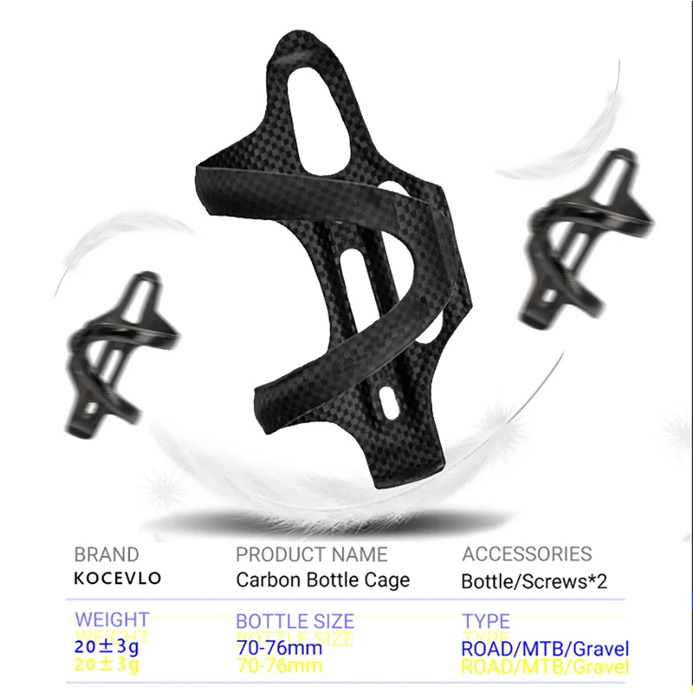 Bike Water Bottle Cage Bicycle Bottle Holder Full Carbon Fiber Water Bottle Rack Bike Cup Holder Rack for MTB Road Bikes
Bike Water Bottle Cage Bicycle Bottle Holder Full Carbon Fiber Water Bottle Rack Bike Cup Holder Rack for MTB Road Bikes