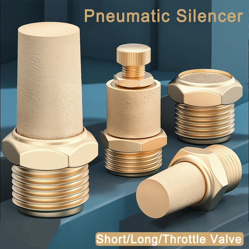 10/50/200PCS Pneumatic Brass Exhaust Muffler Silence 1/8 1/4 3/8 1/2 BSP Male Thread For Air Noise Adjustable Long Short BSL M5
10/50/200PCS Pneumatic Brass Exhaust Muffler Silence 1/8 1/4 3/8 1/2 BSP Male Thread For Air Noise Adjustable Long Short BSL M5