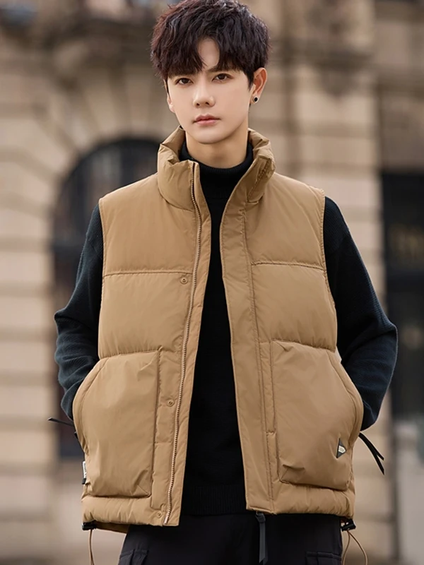 Thiened Winter New 2025 Men's Stand Collar down Vest Warmth Outerwear oulder Pad Workwear Sle Zipper Closure Color
Thiened Winter New 2025 Men's Stand Collar down Vest Warmth Outerwear oulder Pad Workwear Sle Zipper Closure Color