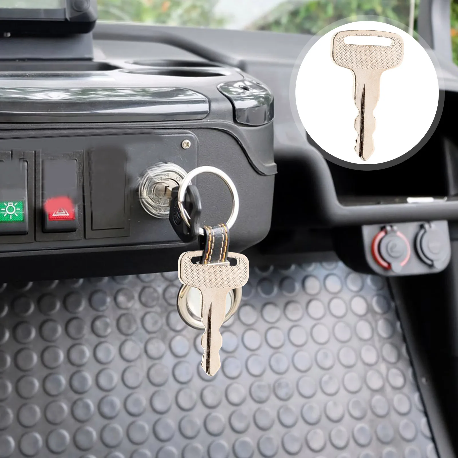 2 Pcs Golf Cart Keys for Replacement Parts Iron Ignition Switch and Club Starter
2 Pcs Golf Cart Keys for Replacement Parts Iron Ignition Switch and Club Starter