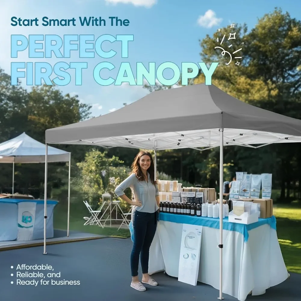 10x15 Heavy Duty Pop-Up Canopy Tent - Commercial Grade Instant Shelter with Wheeled Bag for Outdoor, Beach & Parties
10x15 Heavy Duty Pop-Up Canopy Tent - Commercial Grade Instant Shelter with Wheeled Bag for Outdoor, Beach & Parties