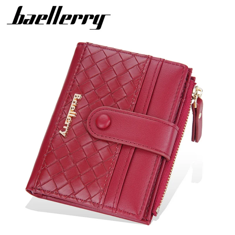 BaellerryNew Women's Short Wallet Korean Style Contrast Color Woven Pattern Coin Purse Zipper Card Holder Women
BaellerryNew Women's Short Wallet Korean Style Contrast Color Woven Pattern Coin Purse Zipper Card Holder Women