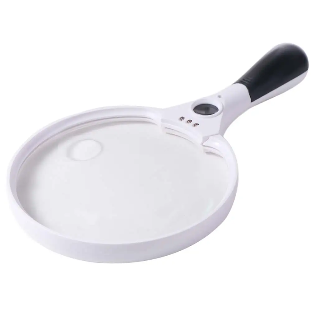 Extra Large 25x Magnifying Glass 2X 4X 25X with 3LED Lights Handheld Magnifying Glass Illuminated HD Reading Magnifier Seniors
Extra Large 25x Magnifying Glass 2X 4X 25X with 3LED Lights Handheld Magnifying Glass Illuminated HD Reading Magnifier Seniors