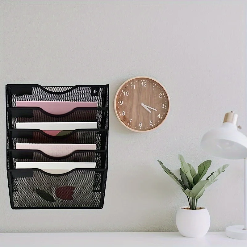 Wall mounted three-layer file storage rack A4 paper material wall mounted book menu ticketing rack
Wall mounted three-layer file storage rack A4 paper material wall mounted book menu ticketing rack