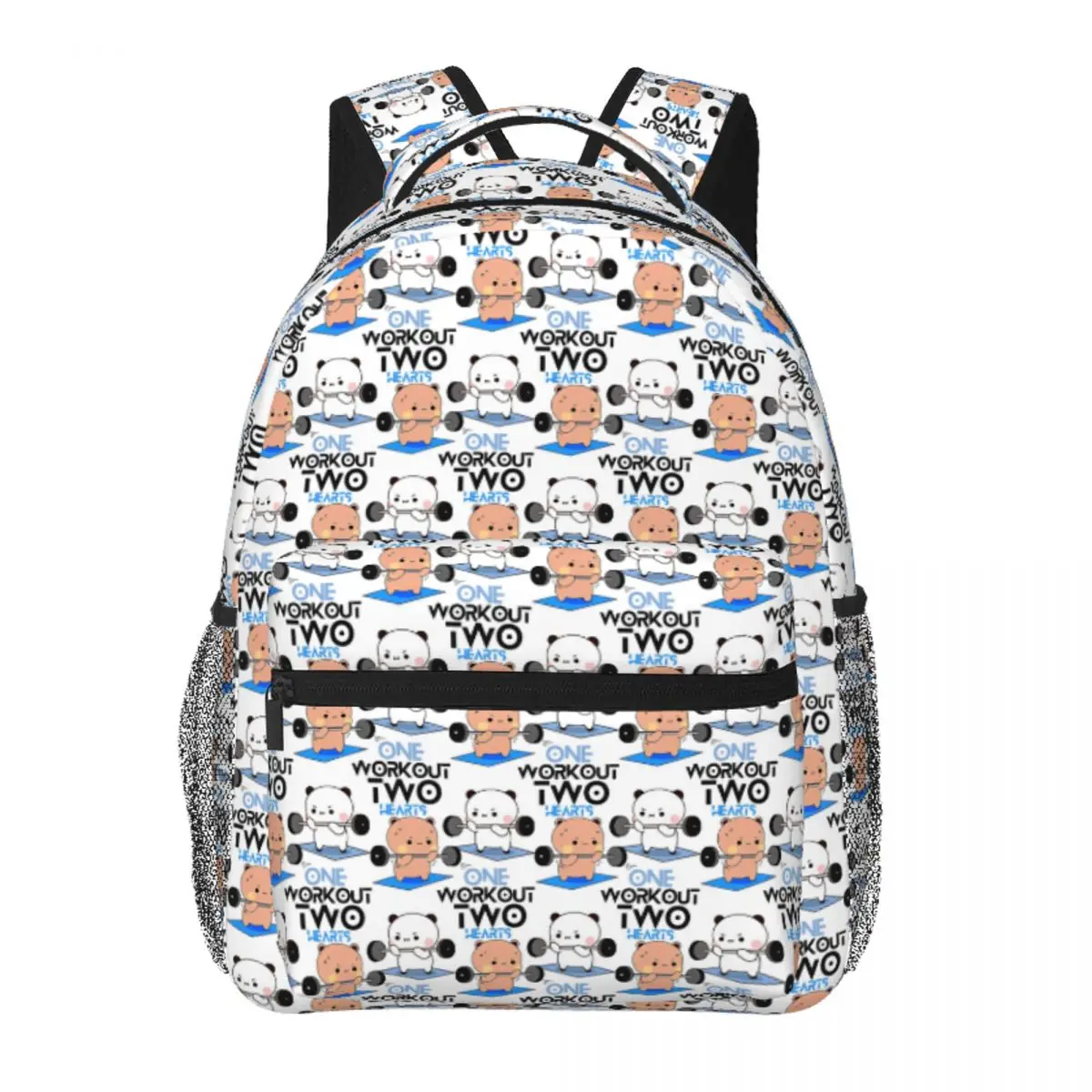 Two Hearts One Work Out Bubu Dudu Lifting Weights Backpack Student BookBag Children School Bag Laptop Shoulder Bags Men Women
Two Hearts One Work Out Bubu Dudu Lifting Weights Backpack Student BookBag Children School Bag Laptop Shoulder Bags Men Women