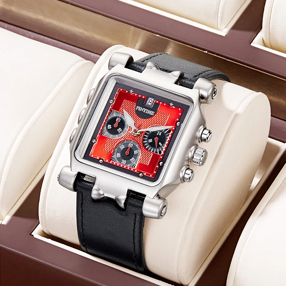 Square Watch Leather Watch Strap Sports Watch Water Resistant Business Sports DateSix needles Men Quartz Wristwatch Men Gift
Square Watch Leather Watch Strap Sports Watch Water Resistant Business Sports DateSix needles Men Quartz Wristwatch Men Gift