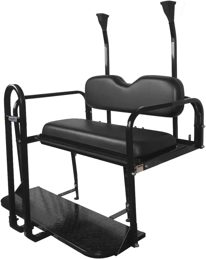 Комплект заднего откидного сиденья для гольф-кара с поручнем для газовых и электрических гольф-каров Club Car Precedent, Tempo и Onward | Черные подушки
Комплект заднего откидного сиденья для гольф-кара с поручнем для газовых и электрических гольф-каров Club Car Precedent, Tempo и Onward | Черные подушки