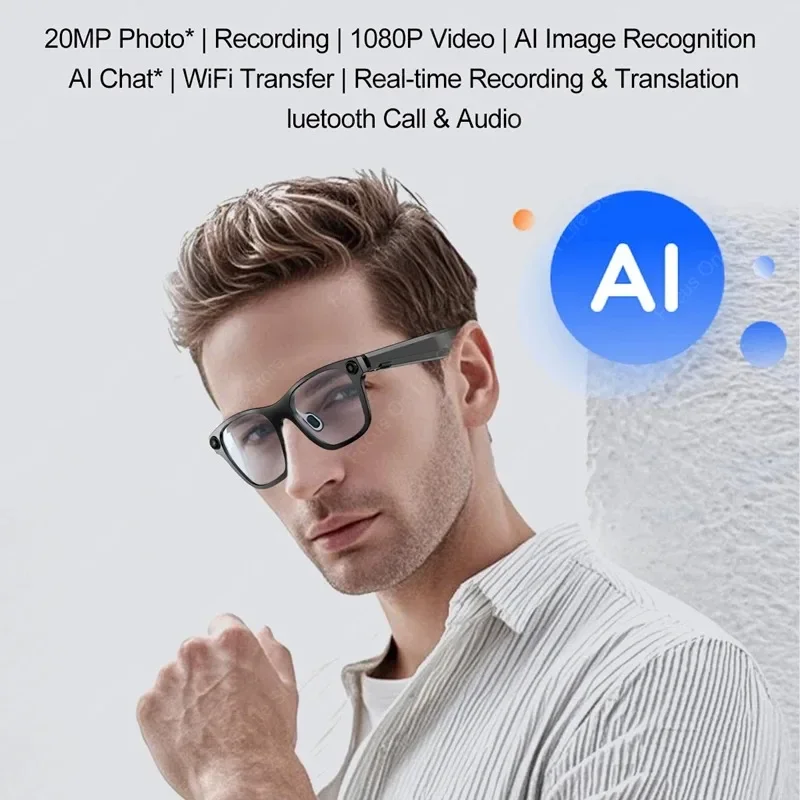 For S336 Smart AI Glasses HD Shooting Listening Call Recording Video Camera Glasses ANC ENC Dual Mic Noise Reduction Headset
For S336 Smart AI Glasses HD Shooting Listening Call Recording Video Camera Glasses ANC ENC Dual Mic Noise Reduction Headset
