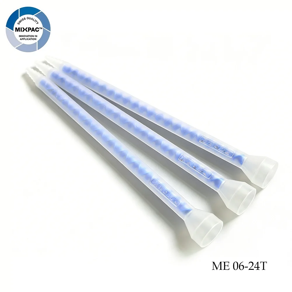 Sulzer Mixpac ME 06-24T Statomix Machine Glue Static Mixer Disposable Epoxy Plastic Mixing Nozzles Applicator Cutting Bell Inlet
Sulzer Mixpac ME 06-24T Statomix Machine Glue Static Mixer Disposable Epoxy Plastic Mixing Nozzles Applicator Cutting Bell Inlet